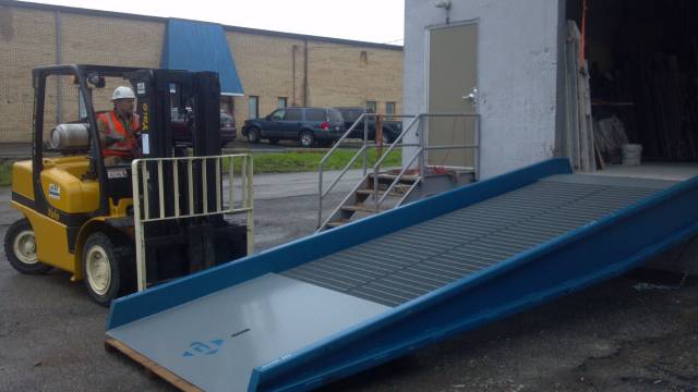 Metal Commercial Ramp Installation in Columbus, OH